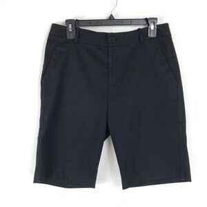 Lauren Ralph Lauren Chino Shorts Women's Size 8 Black Stretch Casual Summer Golf